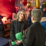 People talking at the event